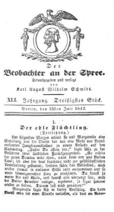 30. Stueck, 25. Juli 1842