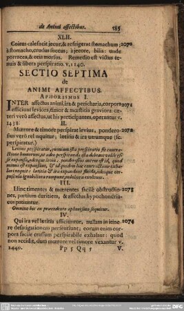 Sectio Septima de Animi Affectibus