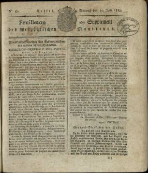 No. 52, Mittwoch den 30. Juni 1813