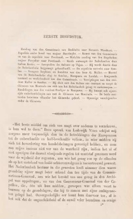 Eerste hoofdstuk. Zending van den commissaris van Boekholtz naar Borneo's westkust. - ...