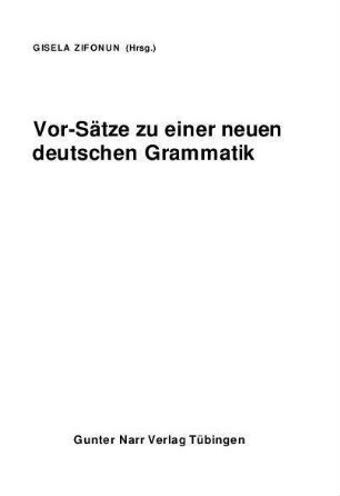 Tempus : Versuch eines Grammatikkapitels