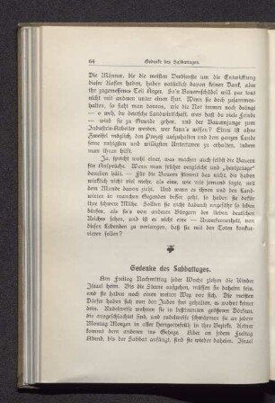 Gedenke des Sabbattages