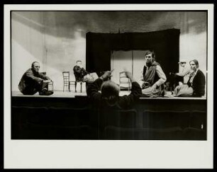 Probe am Deutschen Theater mit Regisseur Wolfgang Heinz (sitzend im Parkett in der 1. Reihe), Berlin