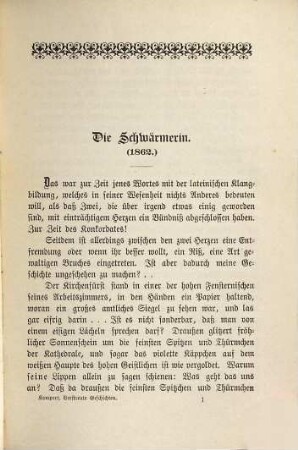 Gesammelte Schriften, 7. Verstreute Geschichten