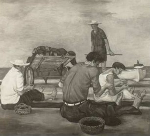 Vorbereitung zum Fischfang