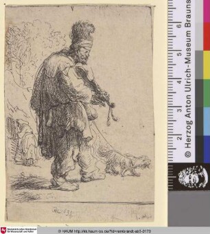 [Der blinde Geiger; The Blind Fiddler; Aveugle jouant du violon]