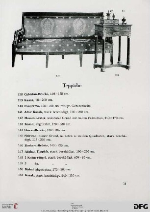 Teppiche (Nr. 138-151)