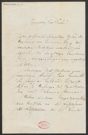 Brief an Ludwig Strecker  an B. Schott's Söhne : 24.02.1883