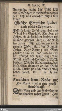 Gleiche Gewächs haben auch gleiche Tugenden