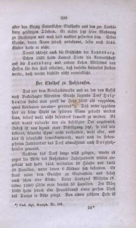Der Edelhof zu Holzhausen.