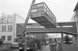 Bau eines mobilen Schutzgas-Glühofens durch die Karlsruher Firma "w.t.v. Wärmetechnischer Vorrichtungsbau" für Venezuela
