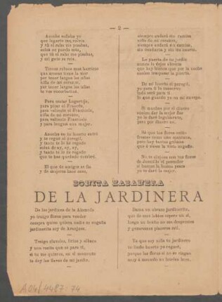 Bonita habanera de la Jardinera