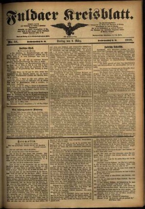 Ausgabe vom Freitag, den 09. März 1906.