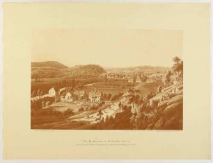 Der Eisenhammer (König-Friedrich-August-Hütte) in Potschappel (Freital) im Plauenschen Grund, aus der Mappe: Dresdens Umgebung in Landschaftsbildern, Anfang 19. Jahrhundert