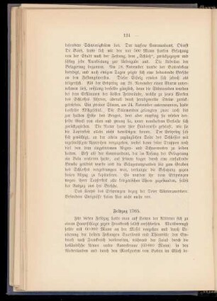 Der Feldzug 1705.