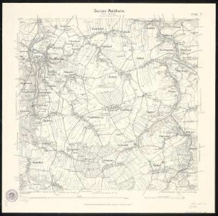 Äquidistantenkarte 62 : Section Waldheim, 1907 : Section Waldheim. - 1:25000. - Leipzig: Giesecke & Devrient, 1907. - 1 Kt.
