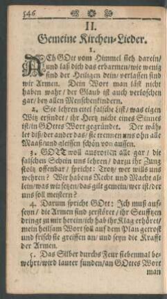 II. Gemeine Kirchen-Lieder