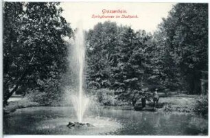 Großenhain. Springbrunnen im Stadtpark