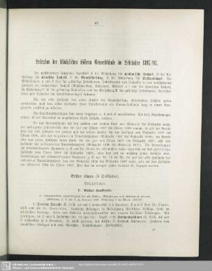 Lehrplan der Königlichen Höheren Gewerbschule