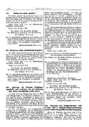 Verbot der Sekte "Gnosis" : [Allgemeine Verwaltungssachen] ; [Für das Reich] ; [Amtliche Erlasse] ; [Amtlicher Teil]