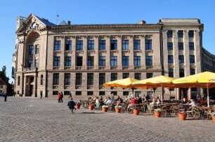 Domplatz in Riga : Blick auf das Gebäude des lettischen Rundfunks am Domplatz. Aufgenommen in Riga im Juni 2008