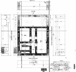Esslingen (Neckar): Empfangsgebäude Eckbau Grundriss Untergeschoß