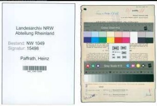 Entnazifizierung Heinz Paffrath , geb. 23.03.1901 (Arbeiter)