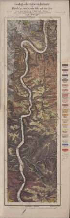 Geologische Uebersichtskarte des Rheinthales zwischen der Nahe und der Lahn