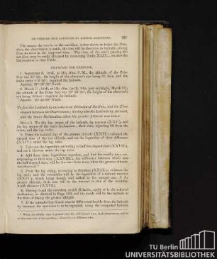To find the latitude by two observed altitudes of the sun, and the time elapsed between the observations; having also the latitude by account, and the sun's declination when the greater altitude was taken.
