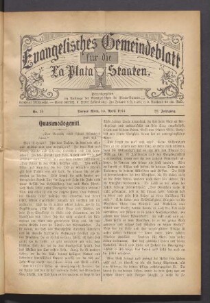 No. 16. 15. April 1914