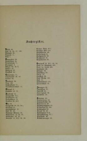 Sachregister