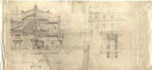 Thiersch, August ; Synagoge - Grundrisse, Ansichten