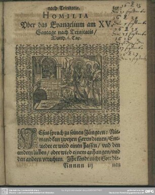 Homilia Uber das Evangelium am XV. Sontage nach Trinitatis, Matth. 6. Cap.