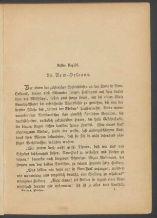 Erstes Kapitel. - In New-Orleans.