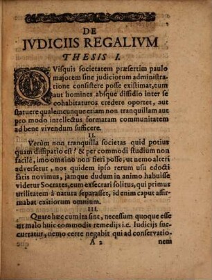 Exercitatio Ivridica De Ivdiciis Regalivm