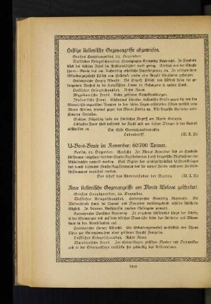 Heftige italienische Gegenangriffe abgewiesen.