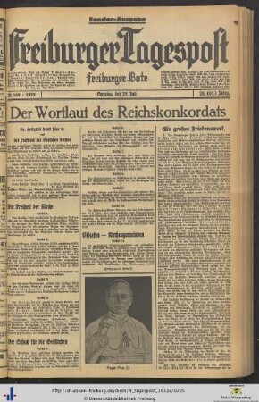 23.07.1933 (Sonder-Ausgabe)