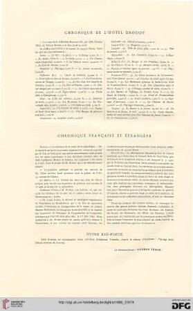 Chronique de l'hôtel Drouot