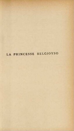 La Princesse Belgioyso