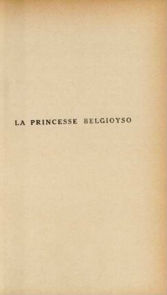 La Princesse Belgioyso