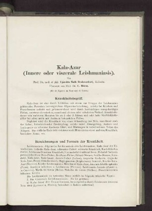 Kala-Azar (Innere oder viszerale Leishmaniasis)