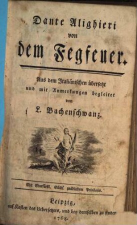 Dante Alighieri von dem Fegfeuer