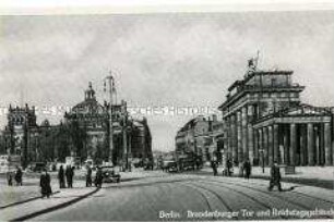 Brandenburger Tor und Reichstag in Berlin