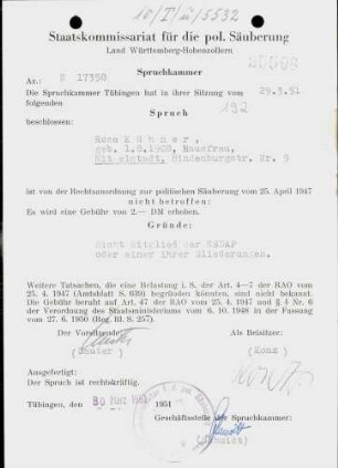 Kühner, Rosa
