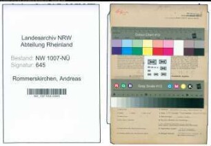 Entnazifizierung Andreas Rommerskirchen , geb. 18.08.1891 (Baecker)