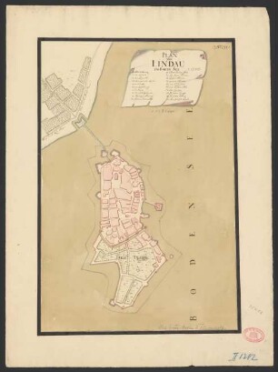 Plan von Lindau im Boden-See