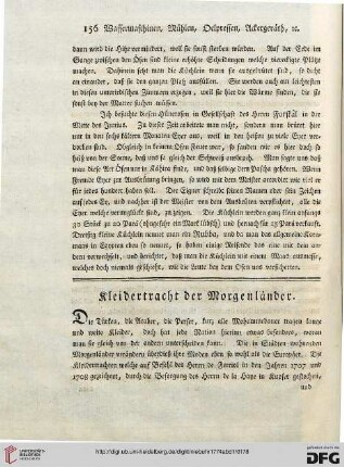 Kleidertracht der Morgenländer