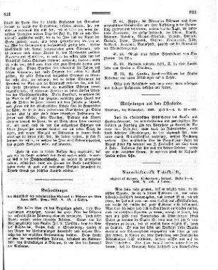 Verhandlungen der Gesellschaft des vaterländischen Museums in Böhmen am 15ten April 1837. - Prag, 1837