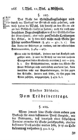 Fünfter Abschnitt. Vom Trödelvertrage.
