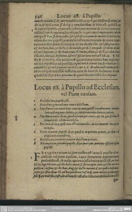 Locus 68. à Pupillo ad Ecclesiam vel Piam causam